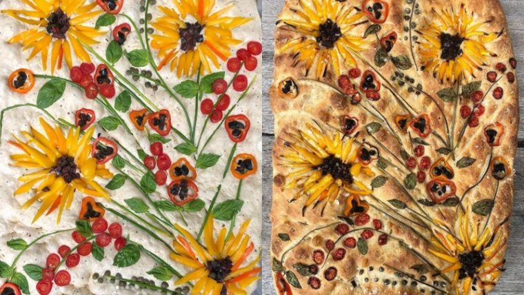 How To Easily Make Your Own Breathtaking Floral Focaccia Bread - Featured image