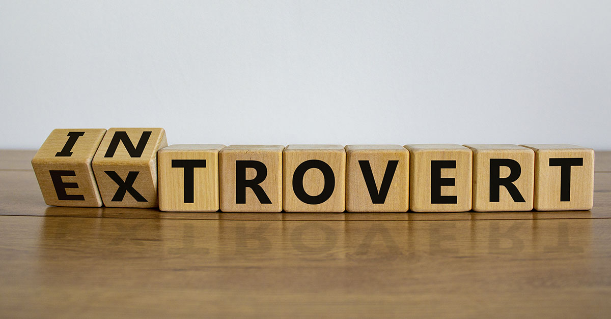 blocks spelling out introvert or extrovert