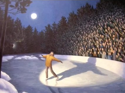 Illusion test of a skater