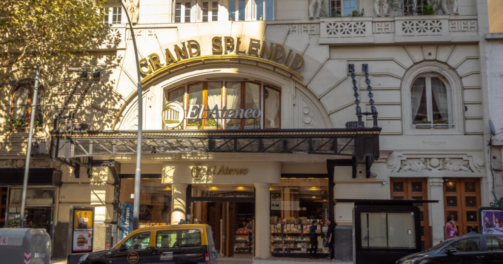 Buenos Aires, Argentina - May 12, 2018: El Ateneo Grand Splendid bookshop - Buenos Aires, Argentina
