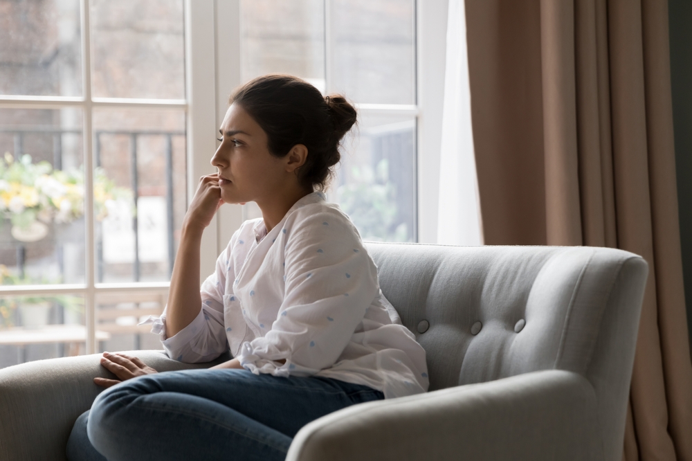 woman thinking about relationship