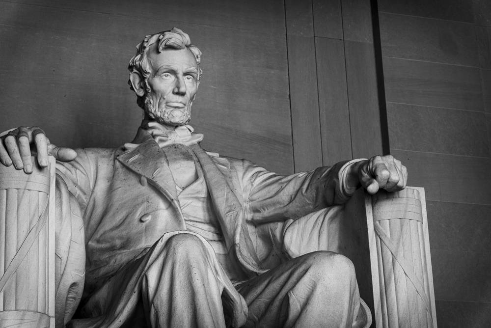 Statue of Abraham Lincoln located inside the Lincoln Memorial in Washington, D.C. October, 18. 2024