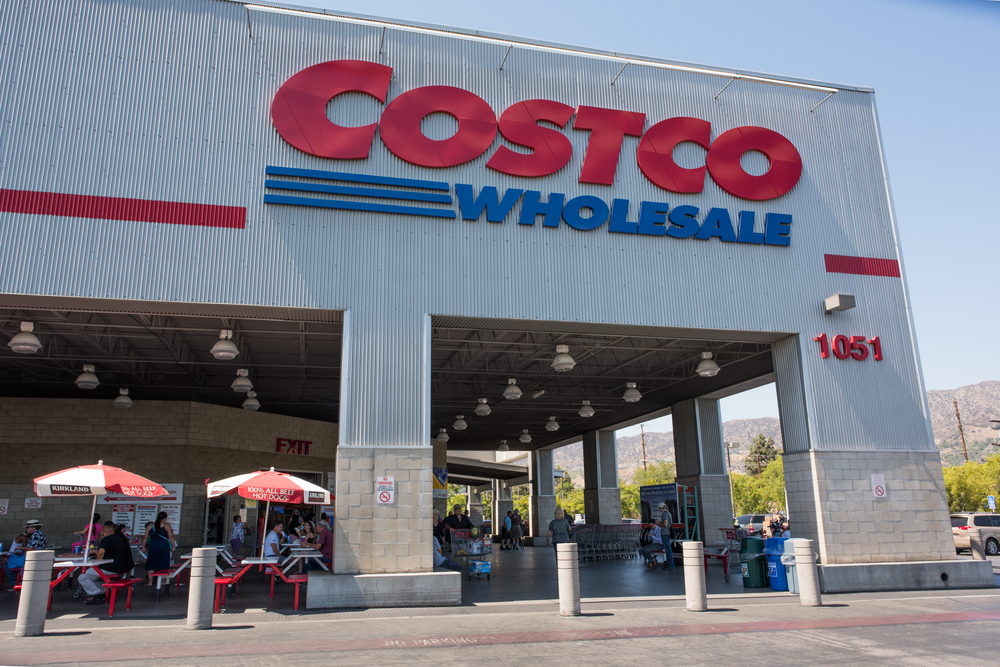 Burbank, CA, USA: July 27, 2016: Costco Wholesale recently reported that their earnings per share growth will be 12.90% over the next five years.