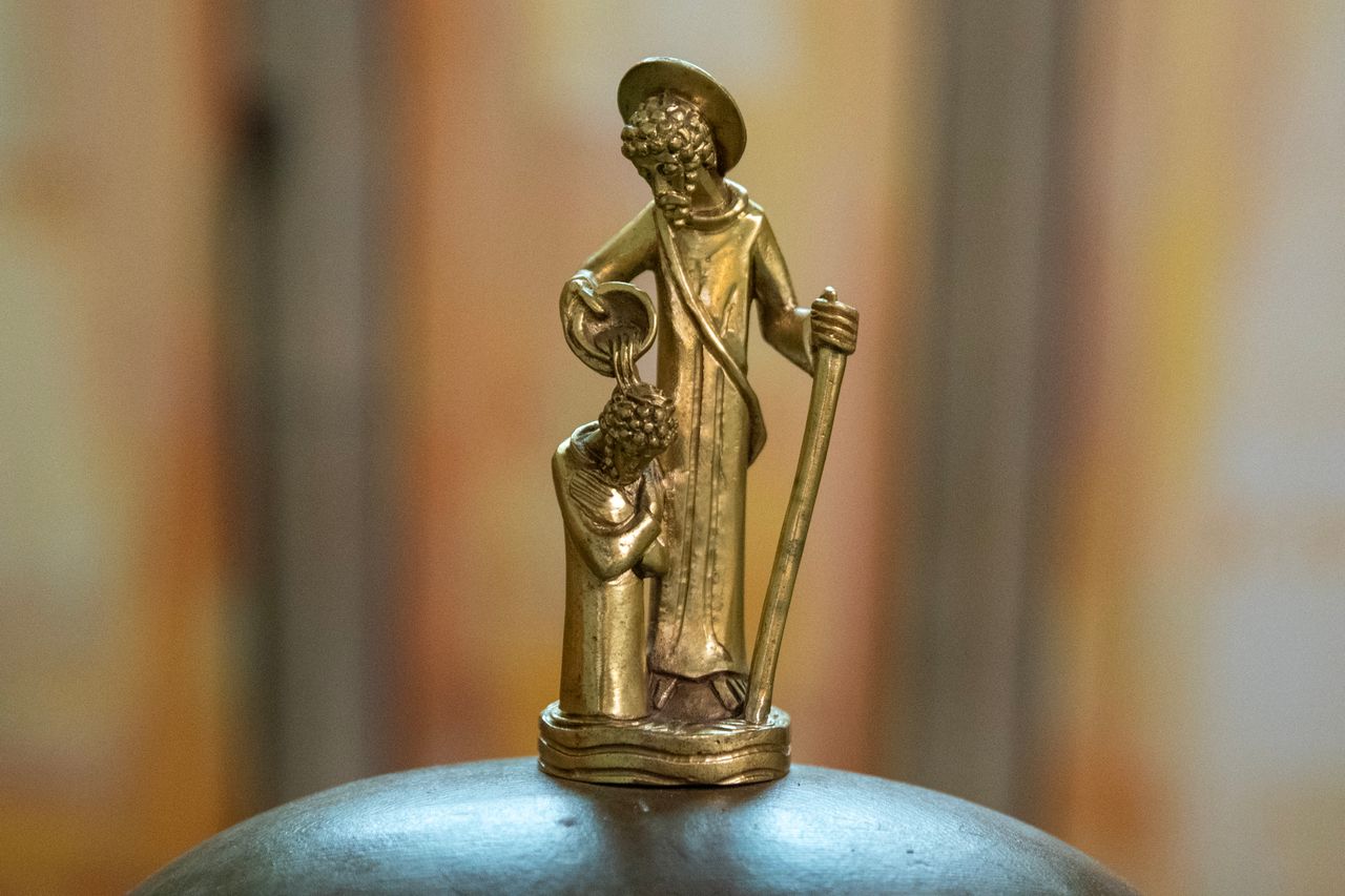 Baptismal font cover