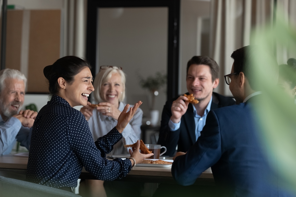 people at business lunch