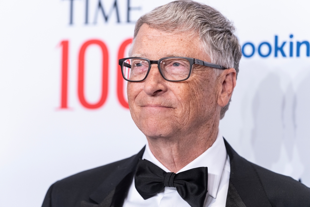New York, NY - June 8, 2022: Bill Gates attends Time 100 Gala as Time magazine celebrates its annual list at Frederick P. Rose Hall of Jazz at Lincoln Center