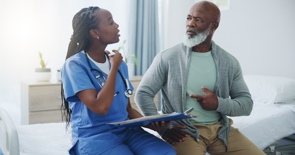 doctor and patient talking