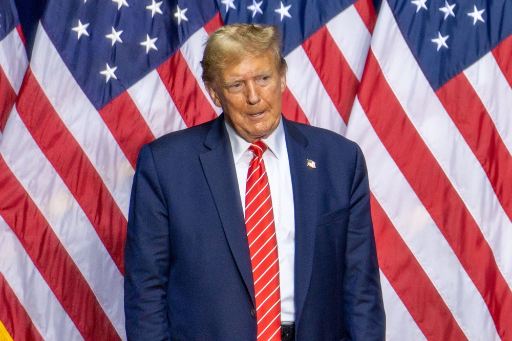 Rome, Georgia, USA. March 9, 2024. Donald Trump, 2024 presidential candidate, at a campaign rally in Rome, Georgia, USA.