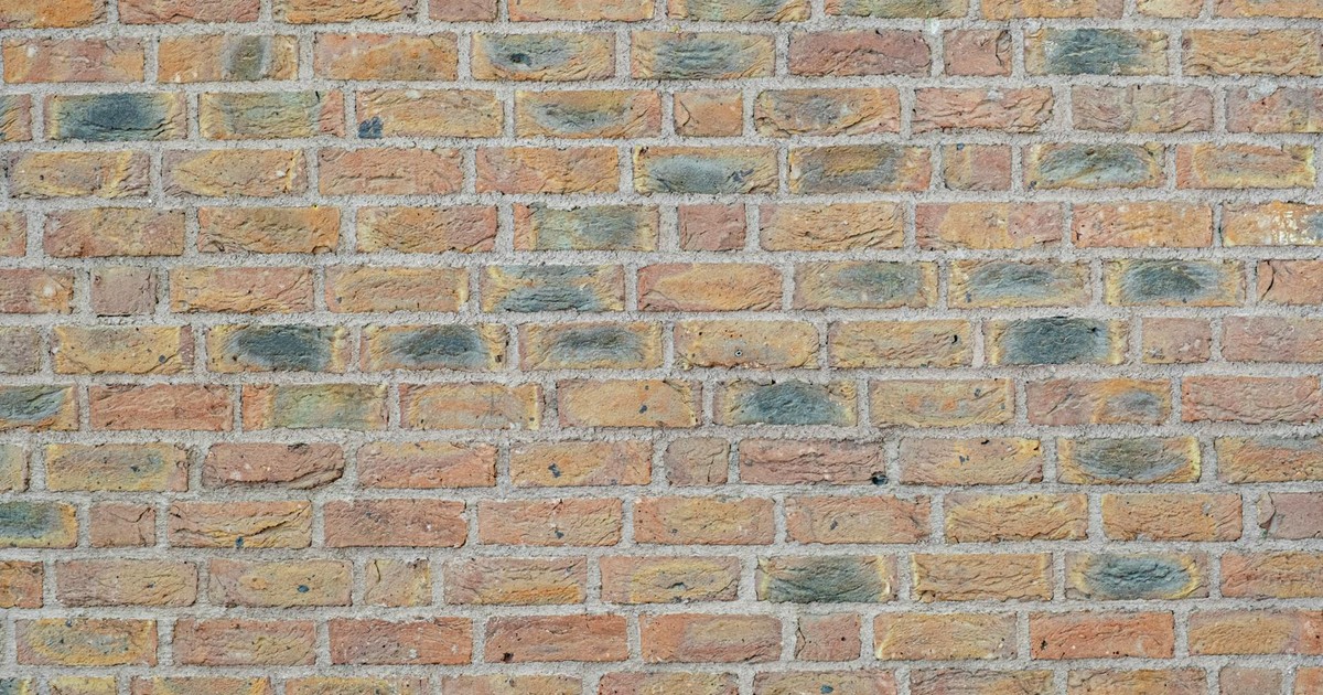 Detailed close-up of a multicolored brick wall offering a textured background.