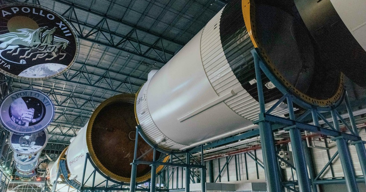 Explore the Saturn V rocket exhibit at the Kennedy Space Center showcasing historic space exploration.